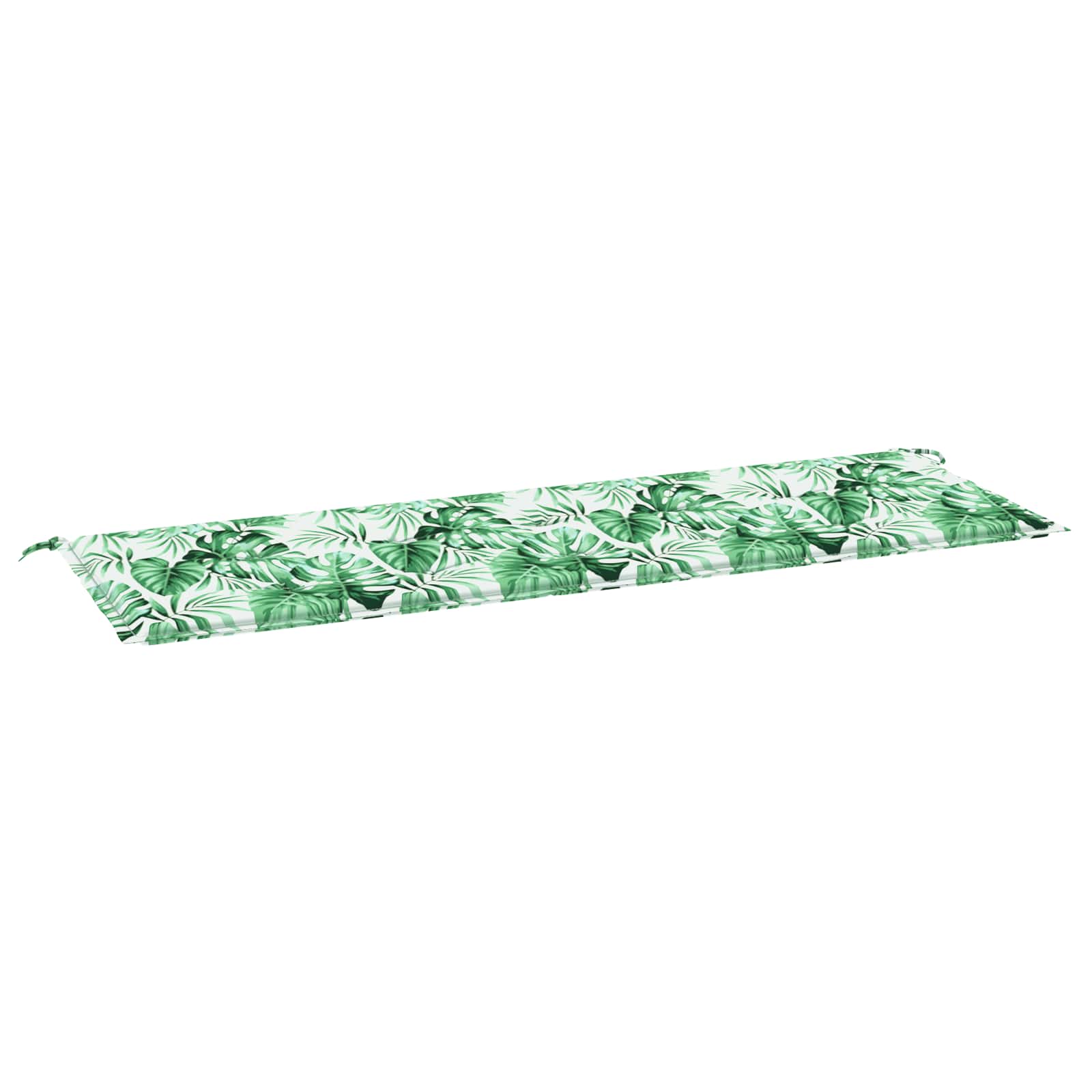 Garden Bench Cushion Floral Green 150 x 50 x 4 cm Oxford fabric