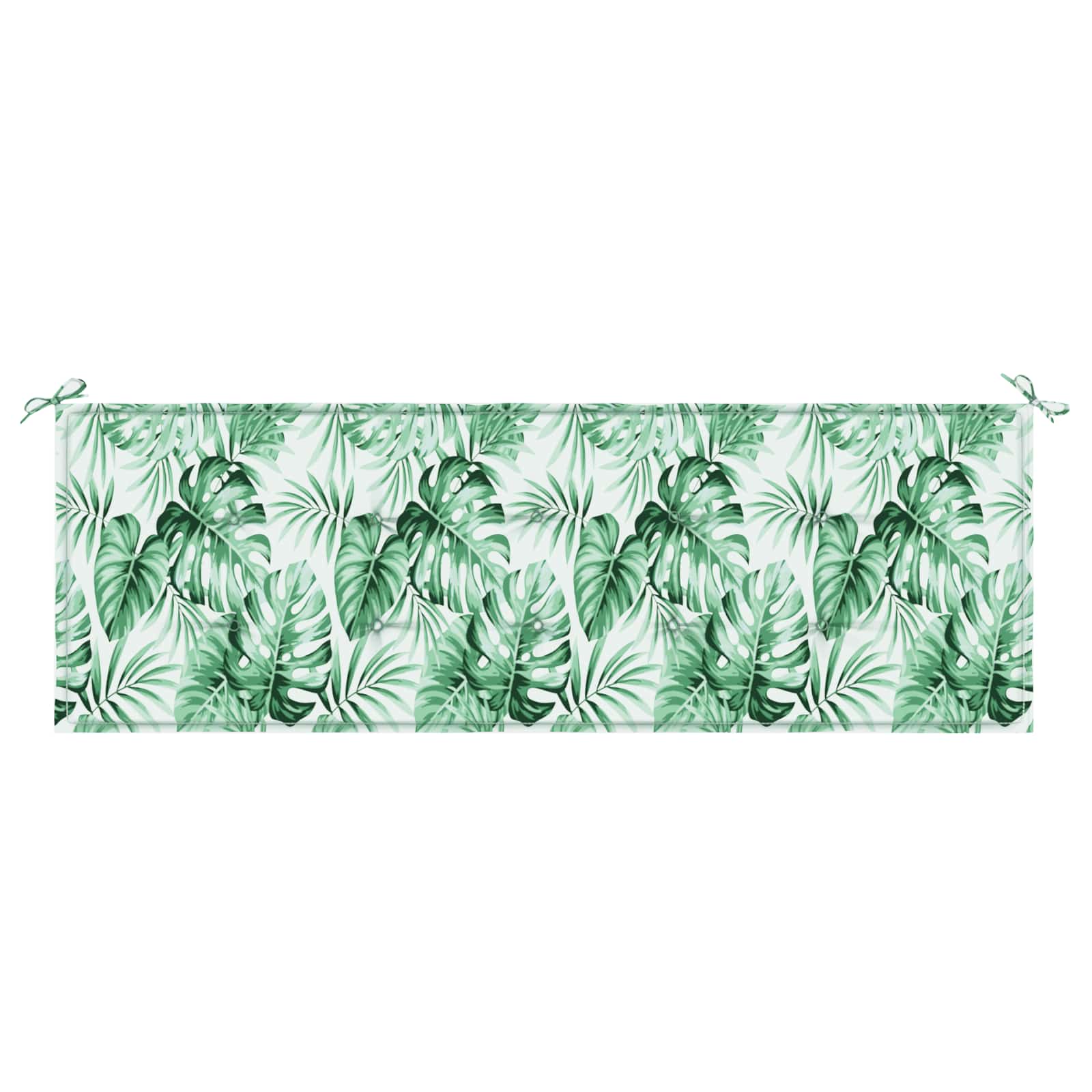 Garden Bench Cushion Floral Green 150 x 50 x 4 cm Oxford fabric