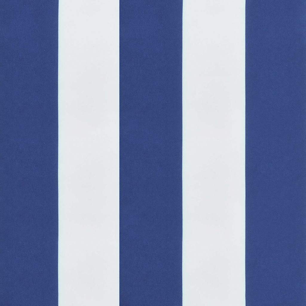 Garden Bench Cushion Striped Blue and White 180 x 50 x 4 cm