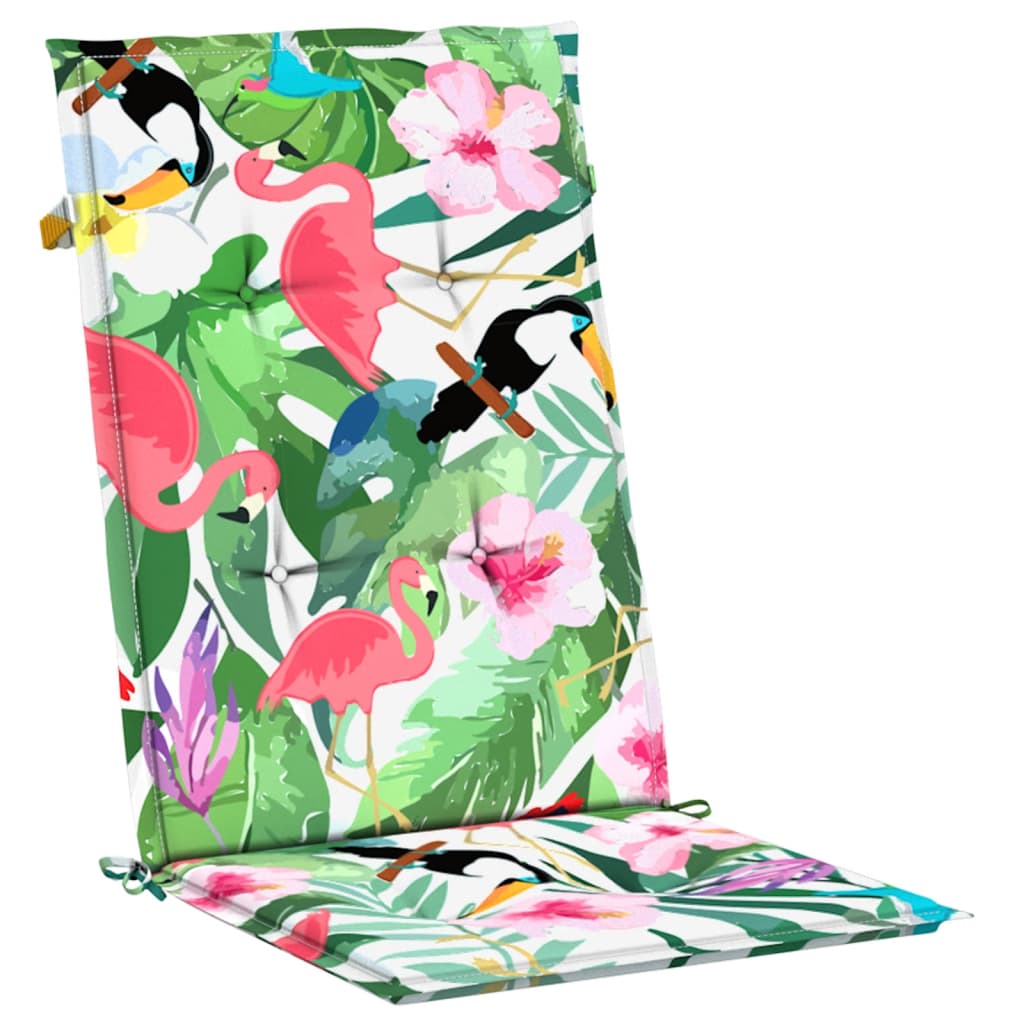 Garden chair cushions, 2 pcs., colored, 120x50x3cm, fabric