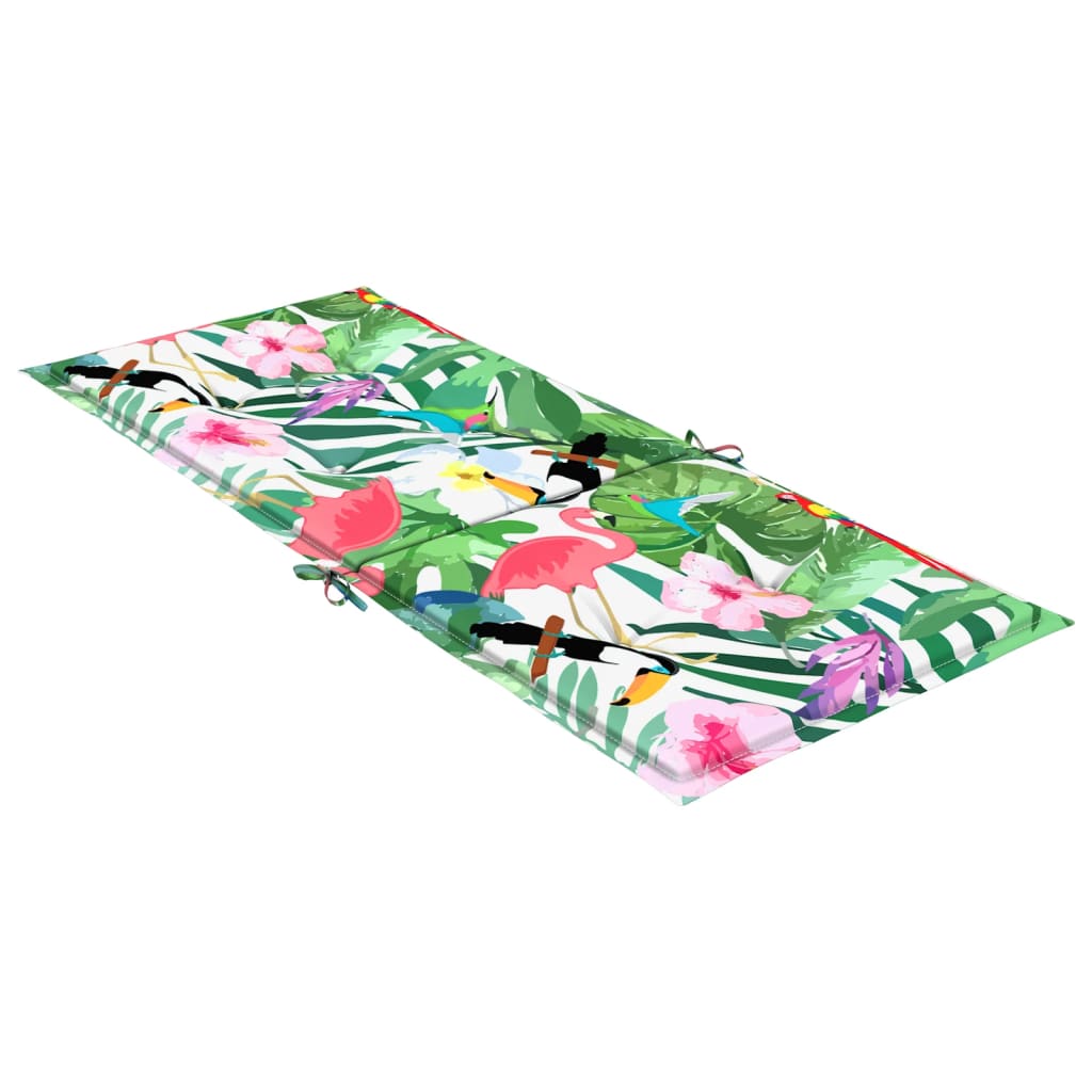 Garden chair cushions, 2 pcs., colored, 120x50x3cm, fabric