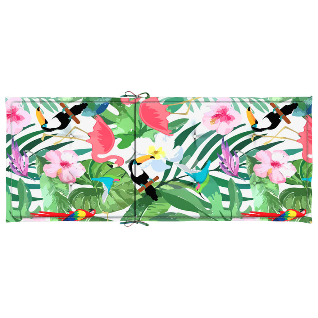 Garden chair cushions, 2 pcs., colored, 120x50x3cm, fabric