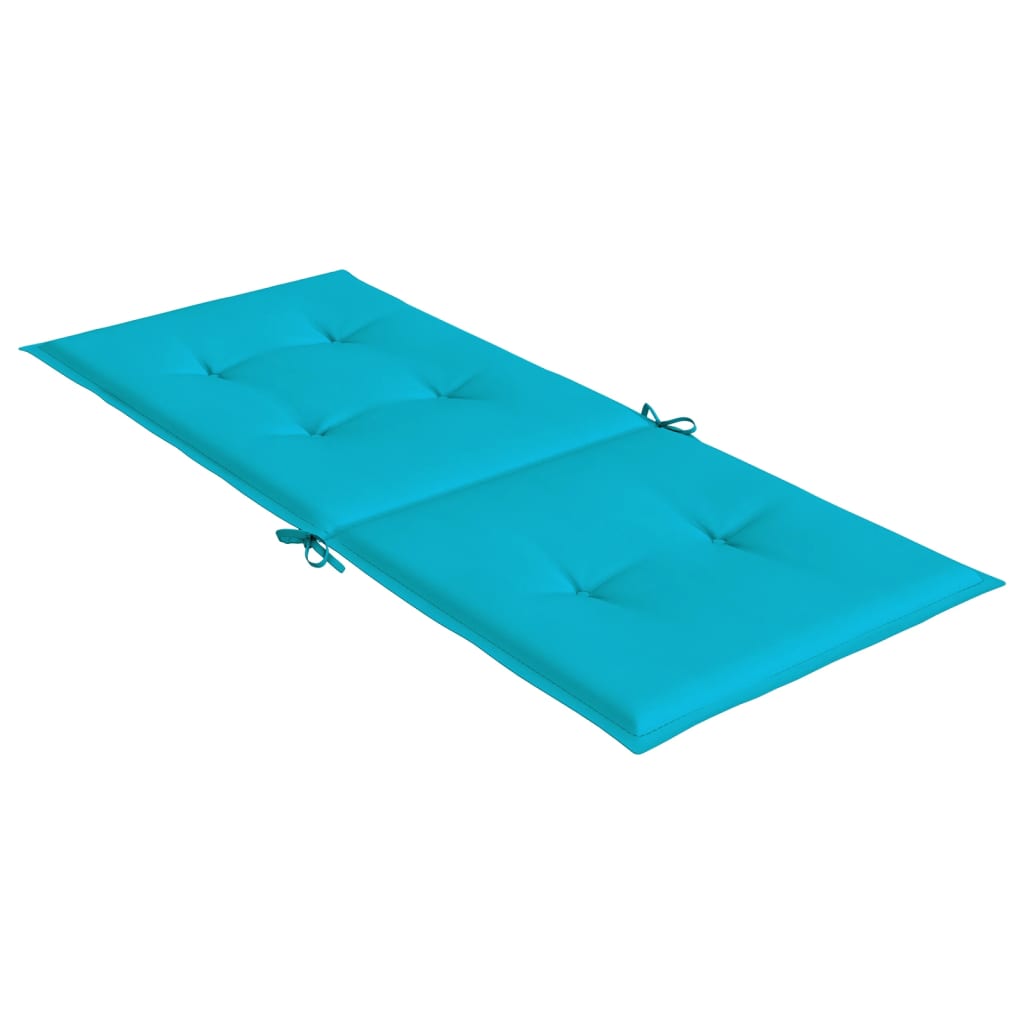 Chair cushions, 2 pcs., turquoise, fabric