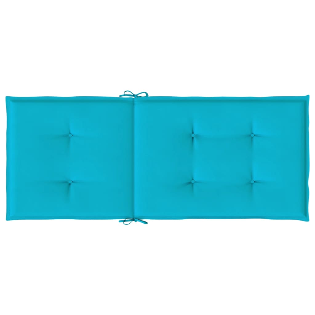 Chair cushions, 2 pcs., turquoise, fabric