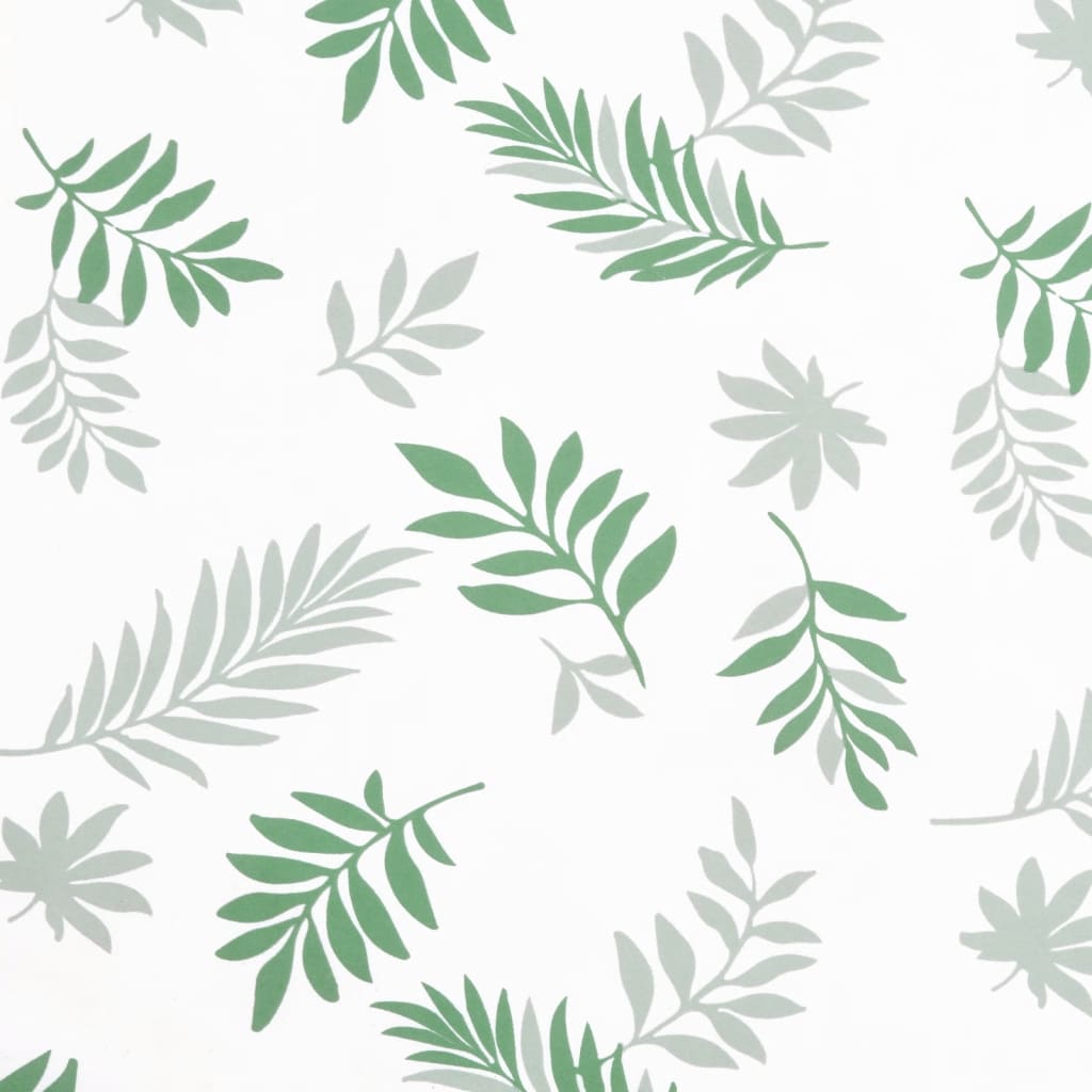 Chair cushions, 2 pcs., fabric, with leaves