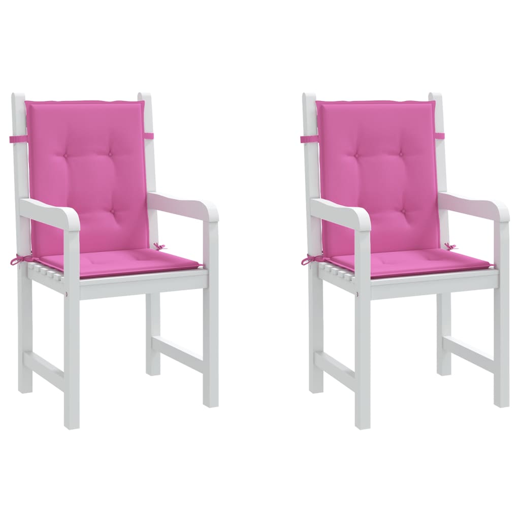 Chair cushions, 2 pcs., pink, fabric