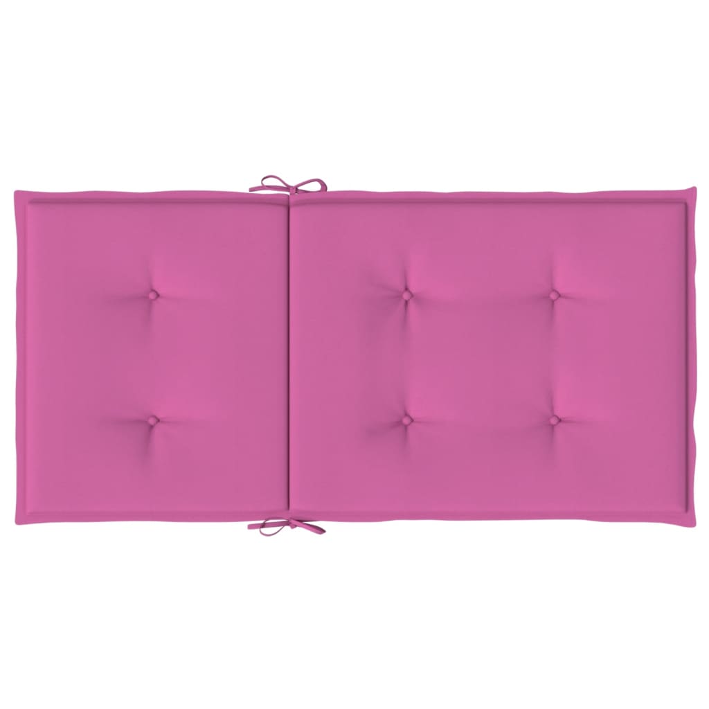 Chair cushions, 2 pcs., pink, fabric