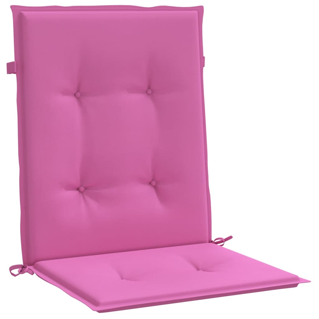 Chair cushions, 4 pcs., pink, fabric