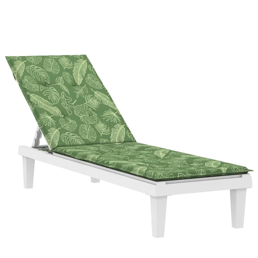 Patio chair cushion, Oxford fabric, with leaves