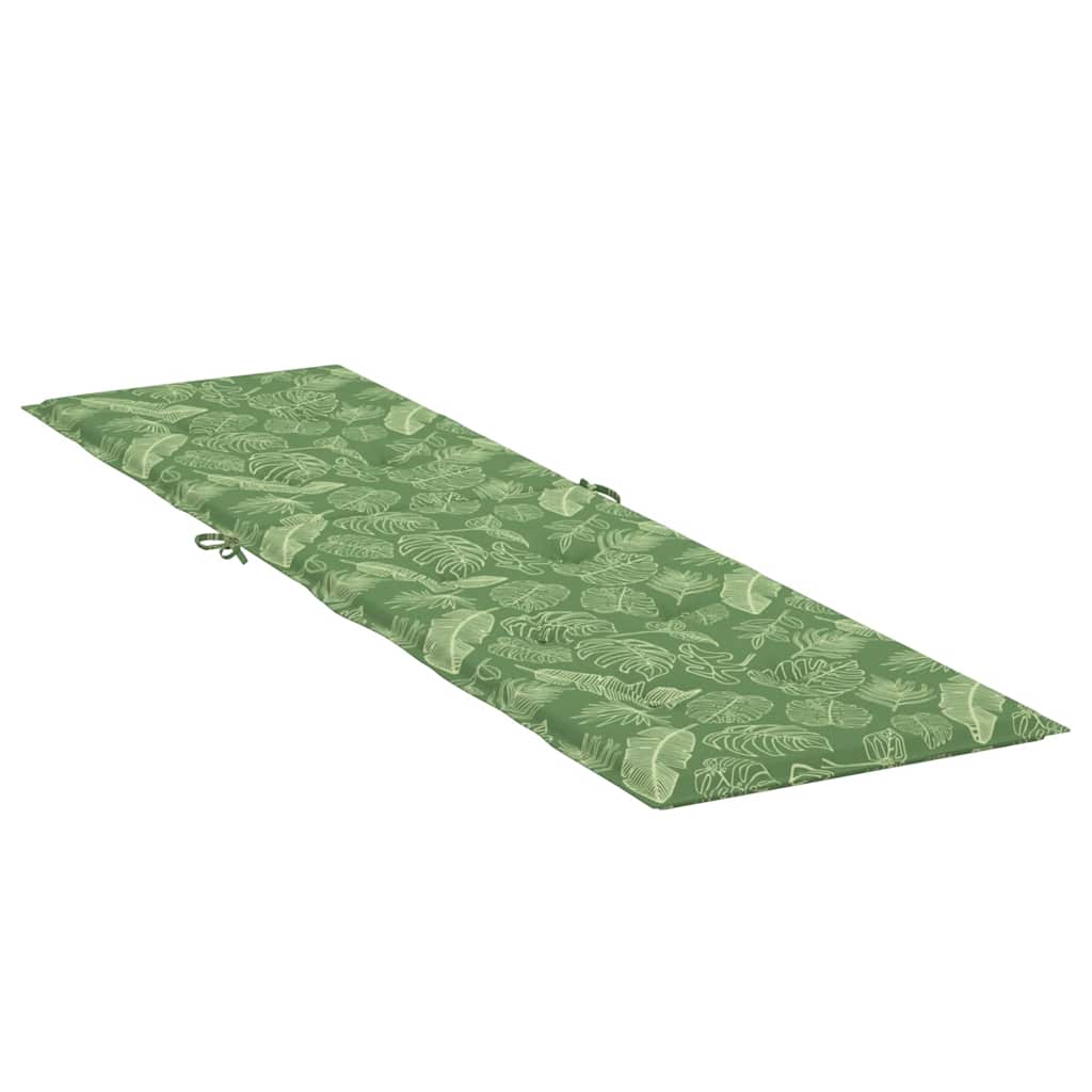 Patio chair cushion, Oxford fabric, with leaves