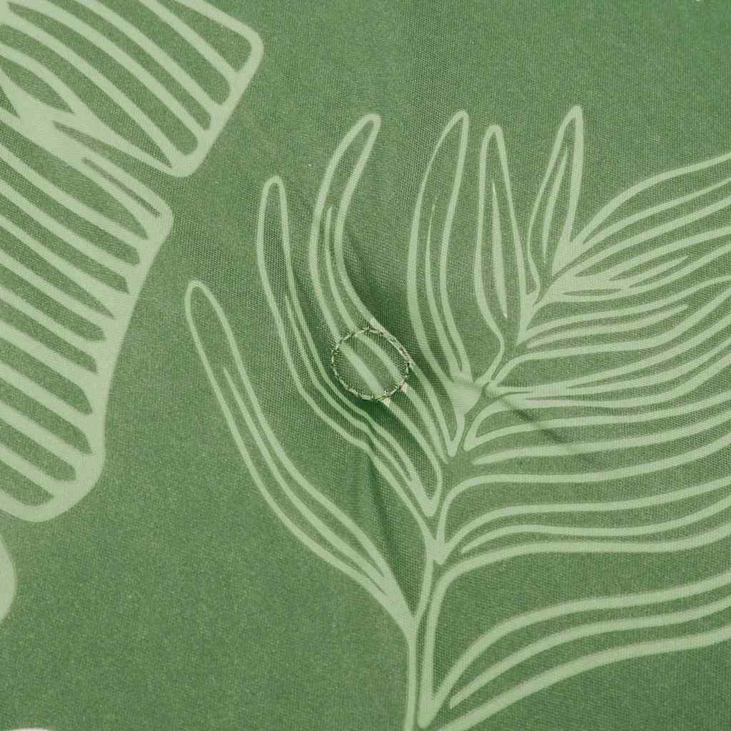 Patio chair cushion, Oxford fabric, with leaves