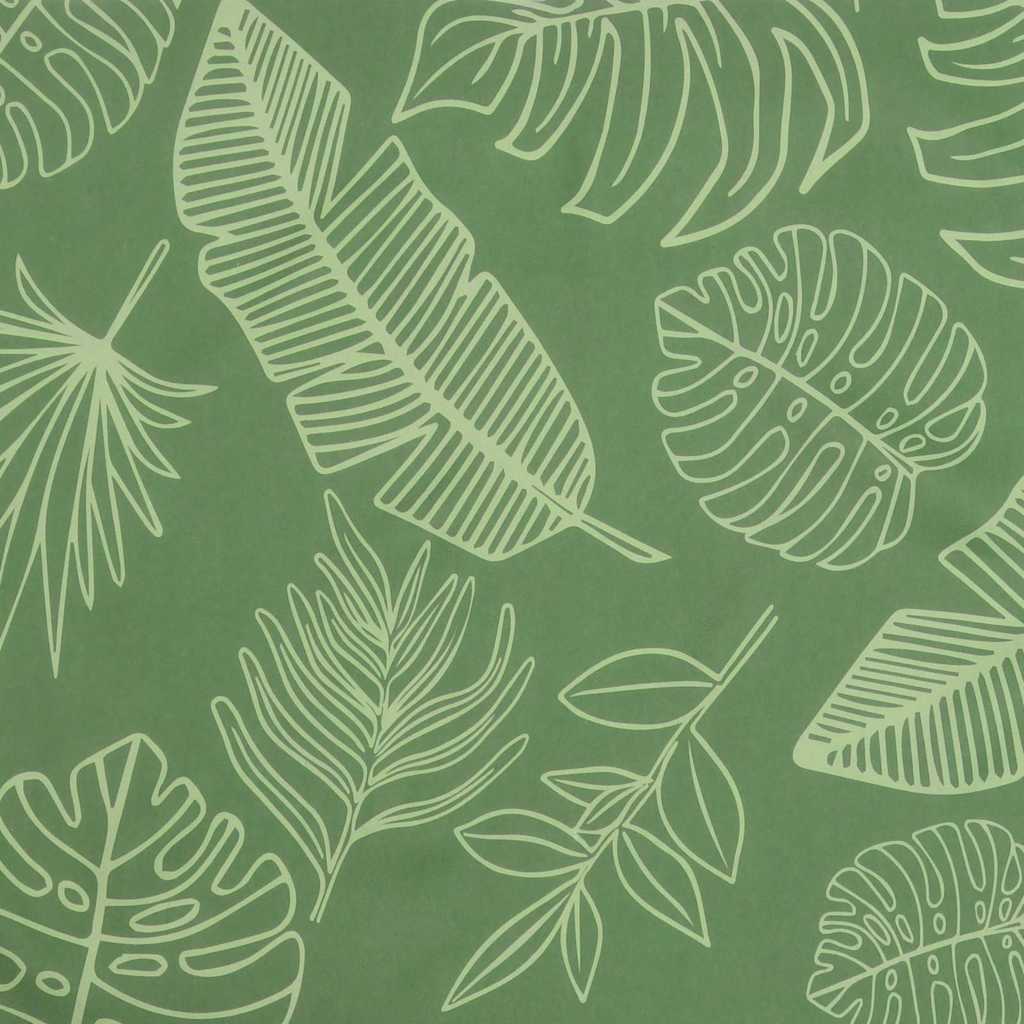 Patio chair cushion, Oxford fabric, with leaves