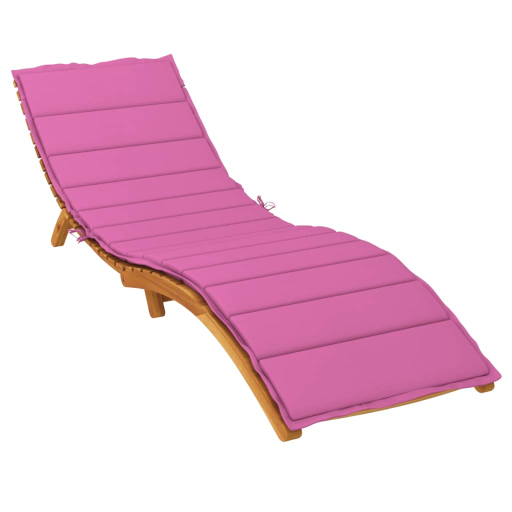 Sun lounger cushion, pink, Oxford fabric