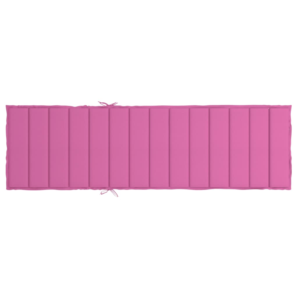 Sun lounger cushion, pink, Oxford fabric