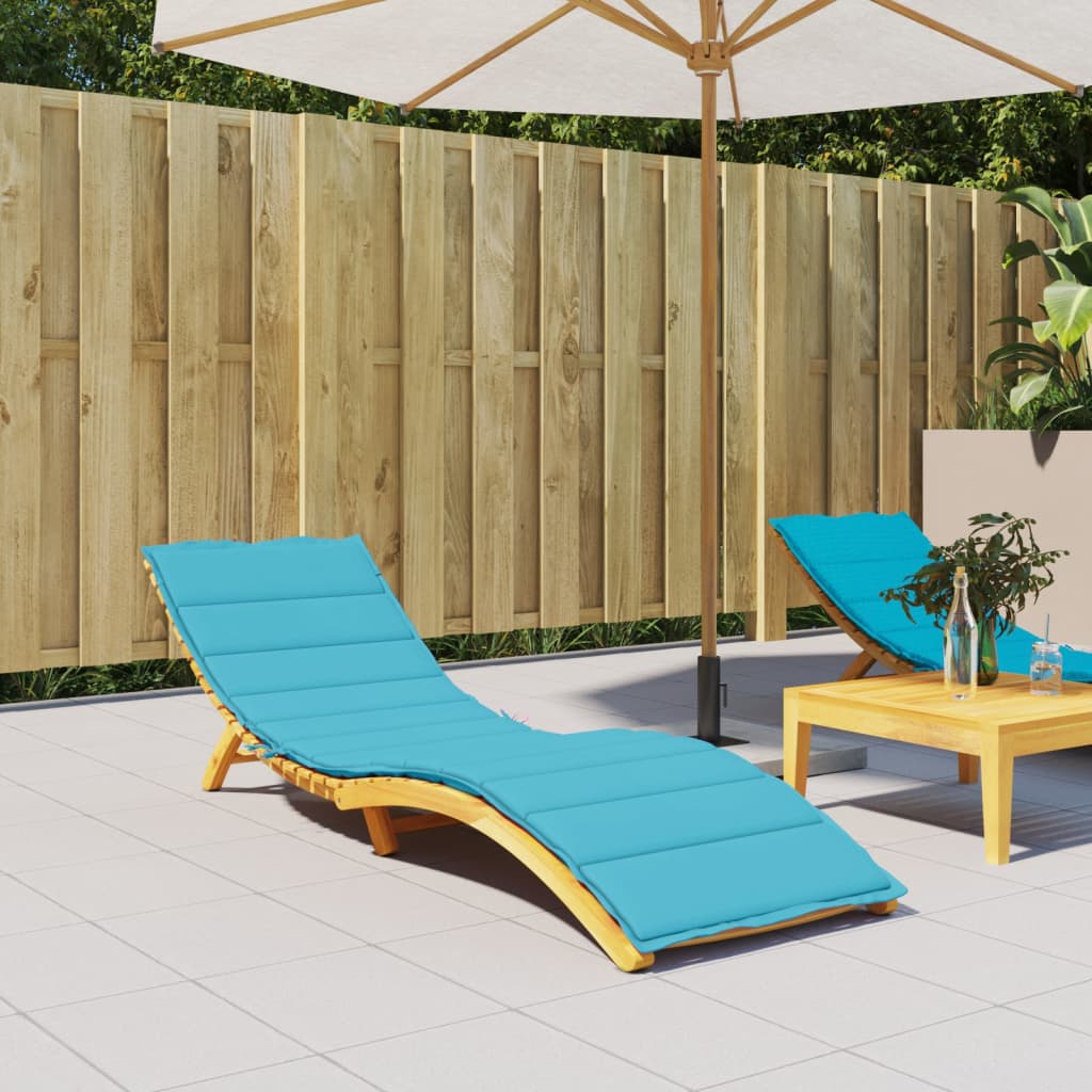 Sun lounger cushion, turquoise, Oxford fabric