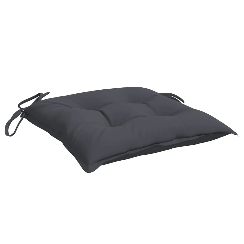 Chair cushions, 6 pcs, anthracite, 40x40x7cm, oxford fabric
