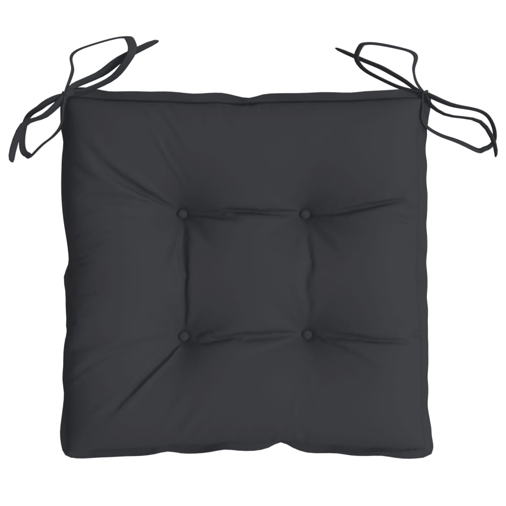 Chair cushions, 4 pcs, black, 40x40x7cm, Oxford fabric