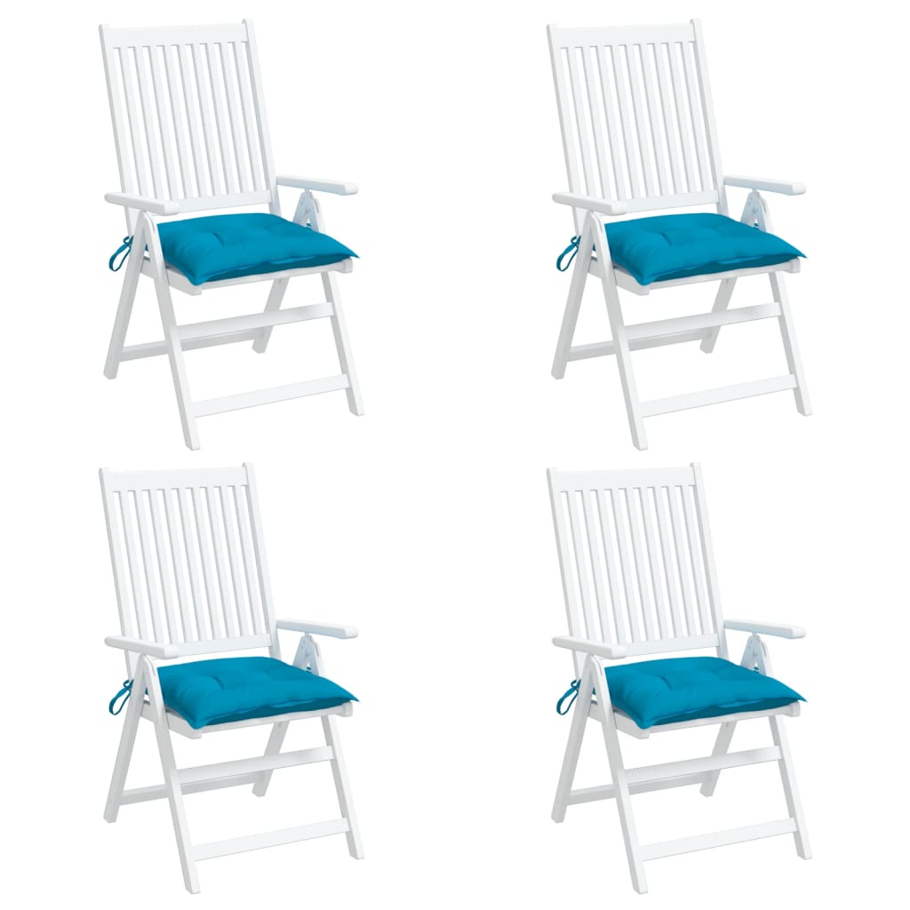 Pallet cushions, 4 pcs., light blue, 50x50x7cm, fabric