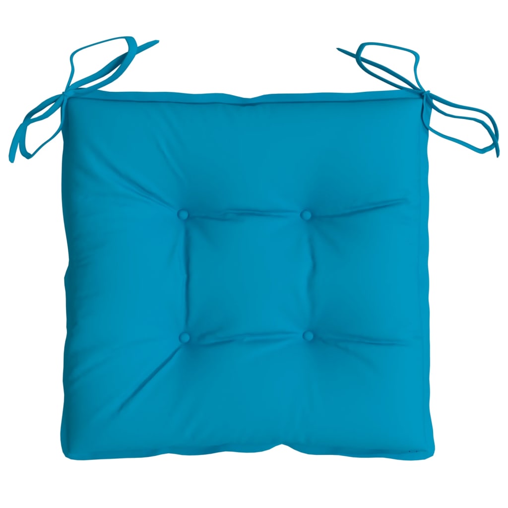 Pallet cushions, 4 pcs., light blue, 50x50x7cm, fabric