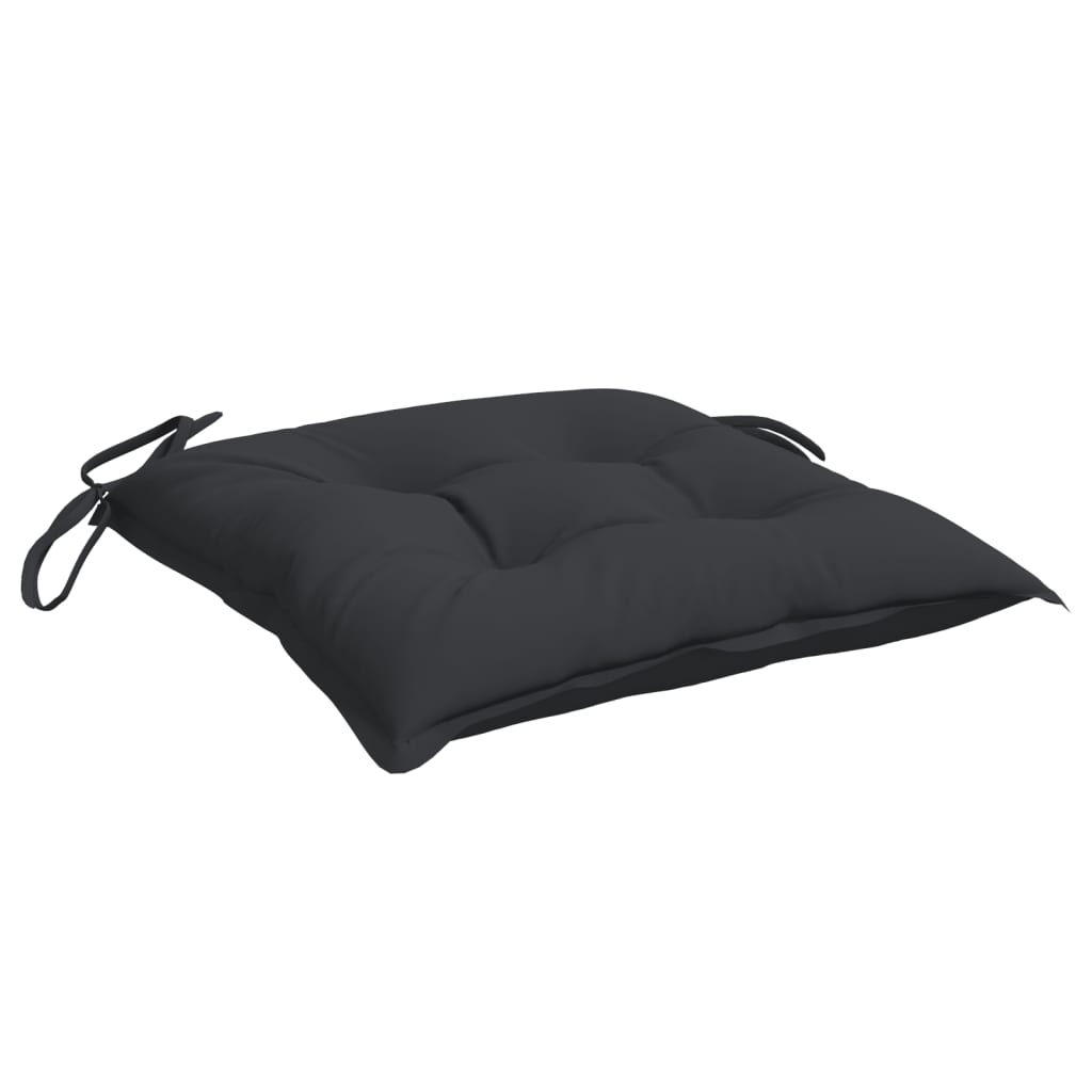 Pallet cushions, 2 pcs, black, 50x50x7cm, oxford fabric