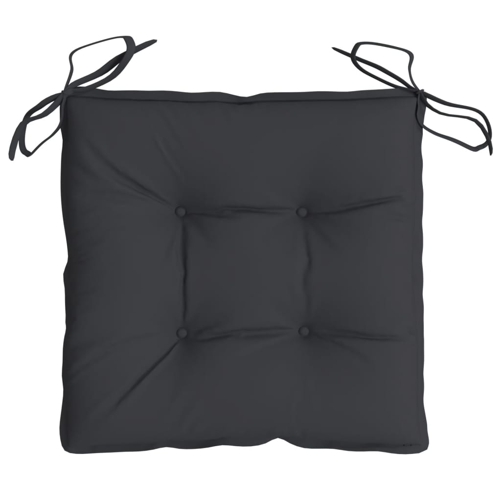 Pallet cushions, 2 pcs, black, 50x50x7cm, oxford fabric