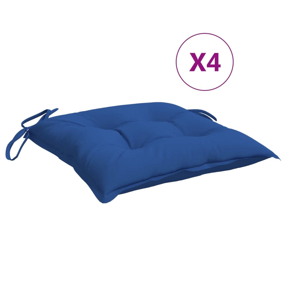 Palečių pagalvėlės, 4vnt., mėlynos, 50x50x7cm, oksfordo audinys