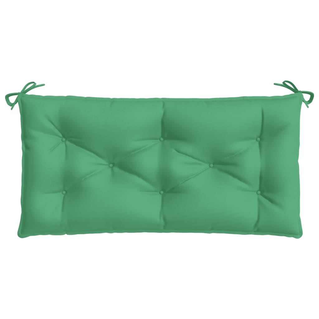 Garden bench cushion, green, 100x50x7cm, fabric
