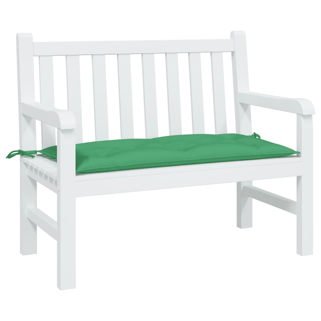 Garden bench cushion, green, 100x50x7cm, fabric