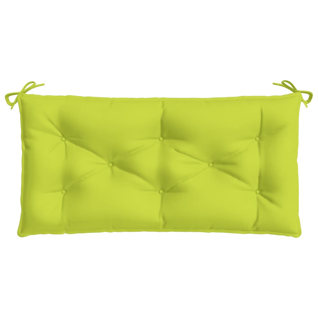 Garden bench cushion, bright green, 100x50x7cm, fabric
