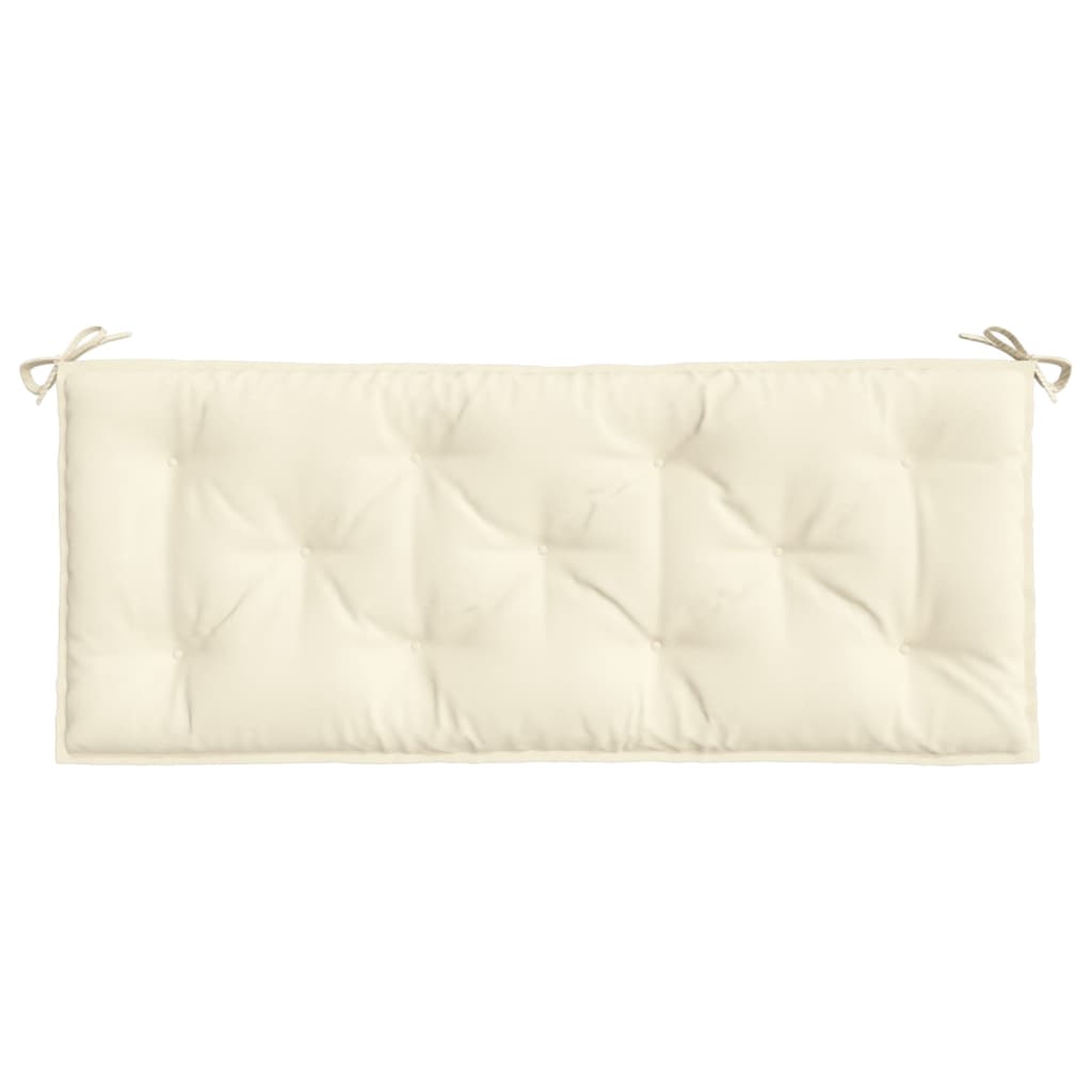 Garden bench cushion, cream, 120x50x7cm, fabric