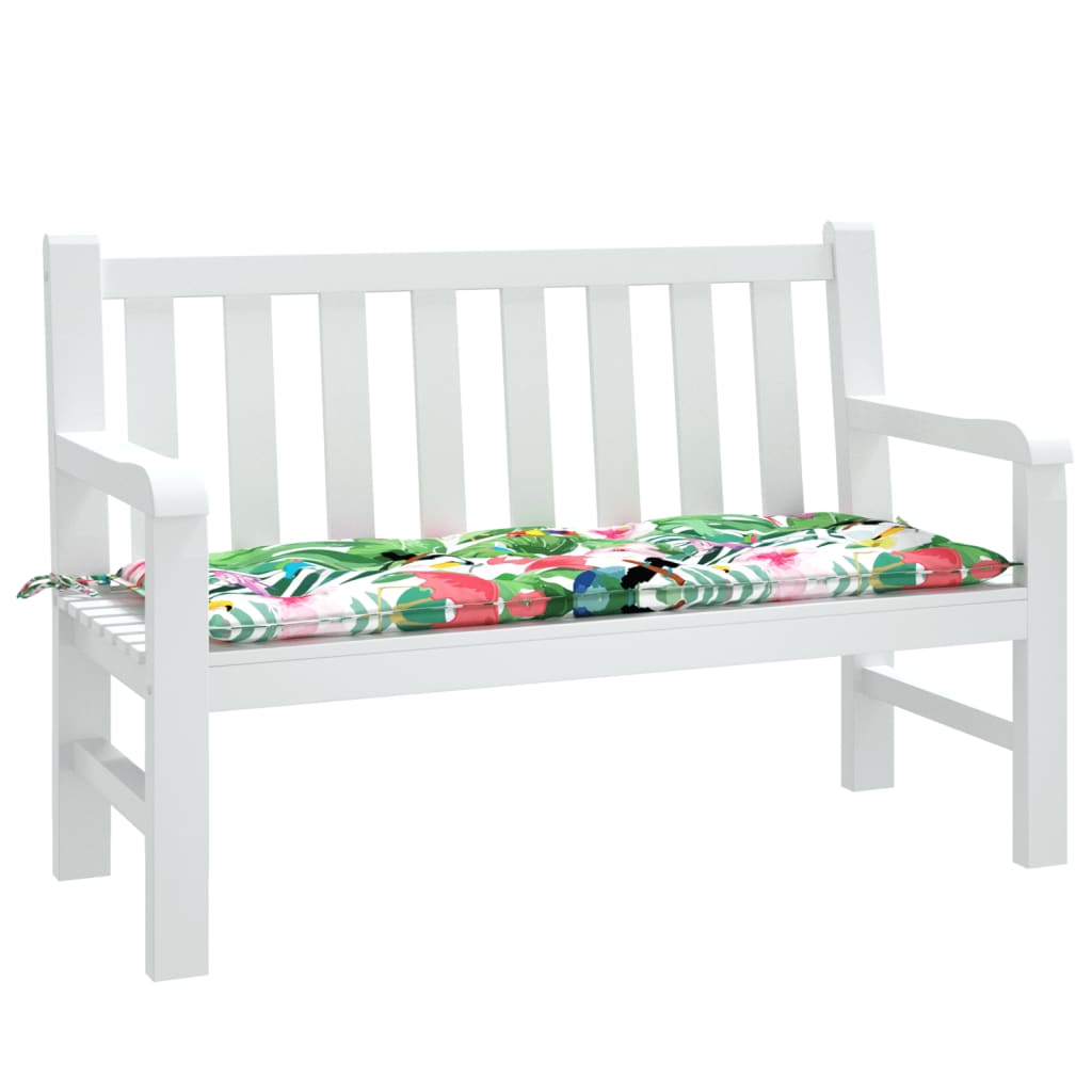 Garden bench cushion, various colours, 120x50x7cm, fabric