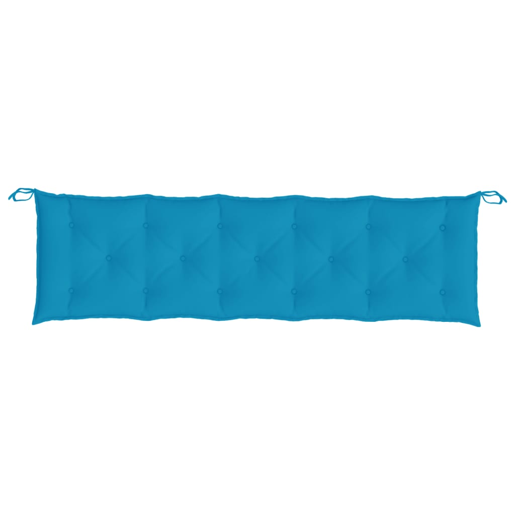 Garden bench cushion, light blue, 180x50x7cm, fabric