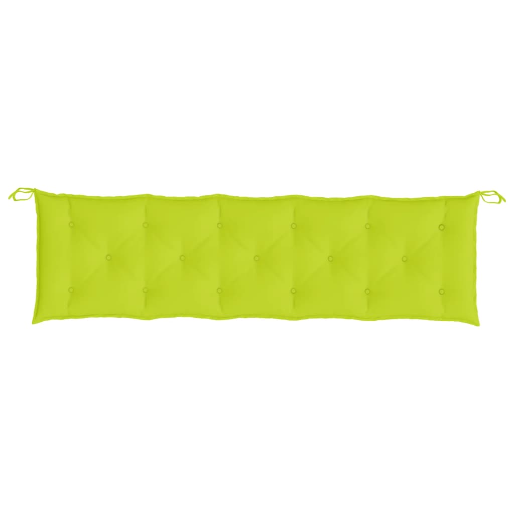 Garden bench cushion, bright green, 180x50x7cm, fabric