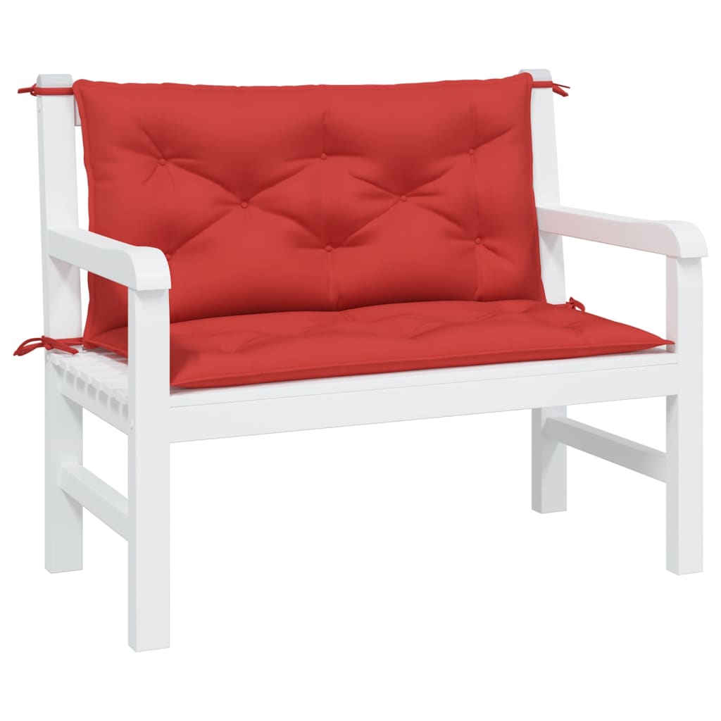 bench cushions, 2 pcs, red, Oxford fabric