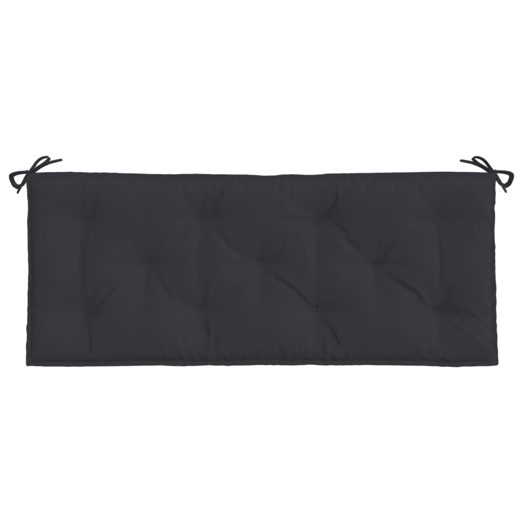 bench cushions, 2 pcs, black, Oxford fabric