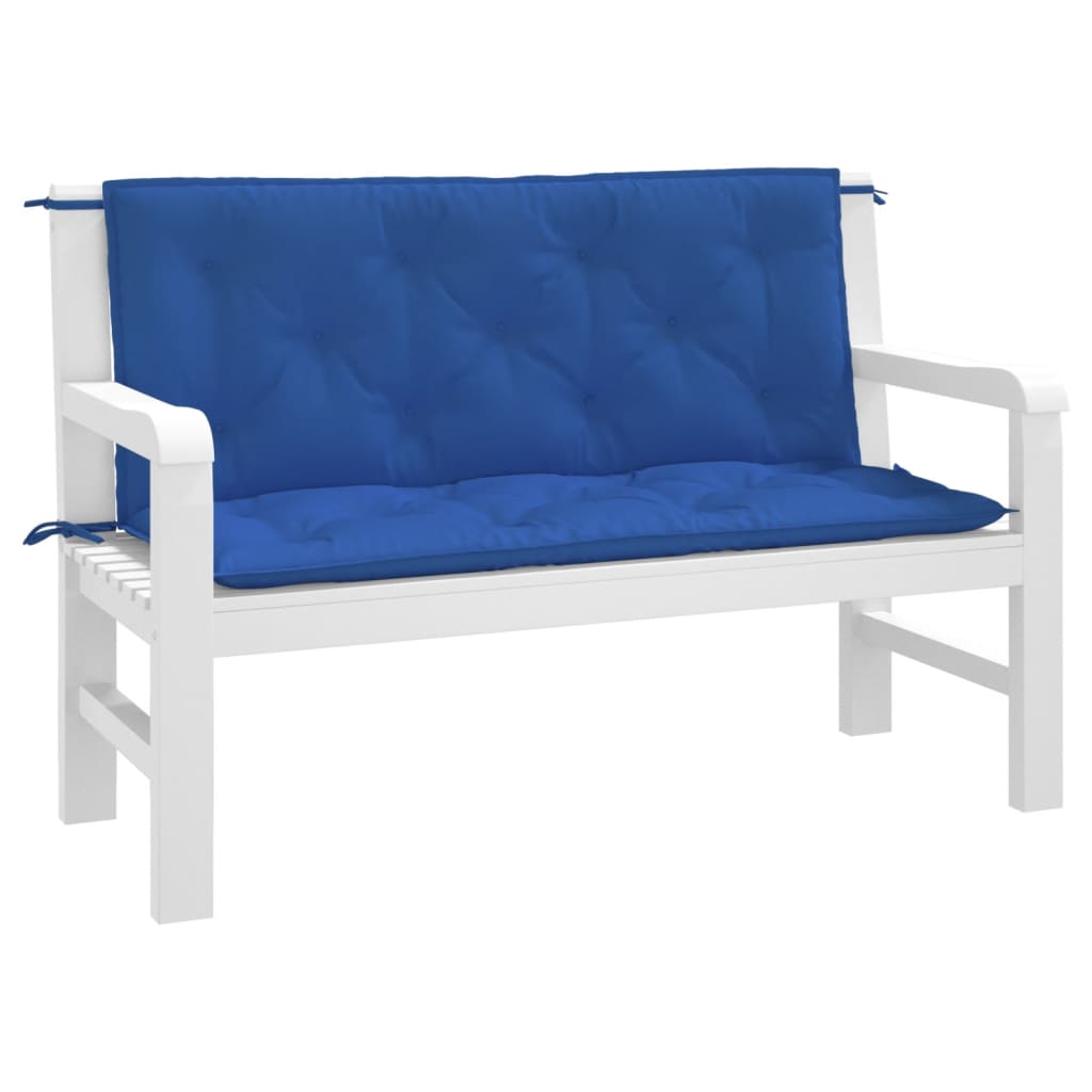 bench cushions, 2 pcs, blue, oxford fabric