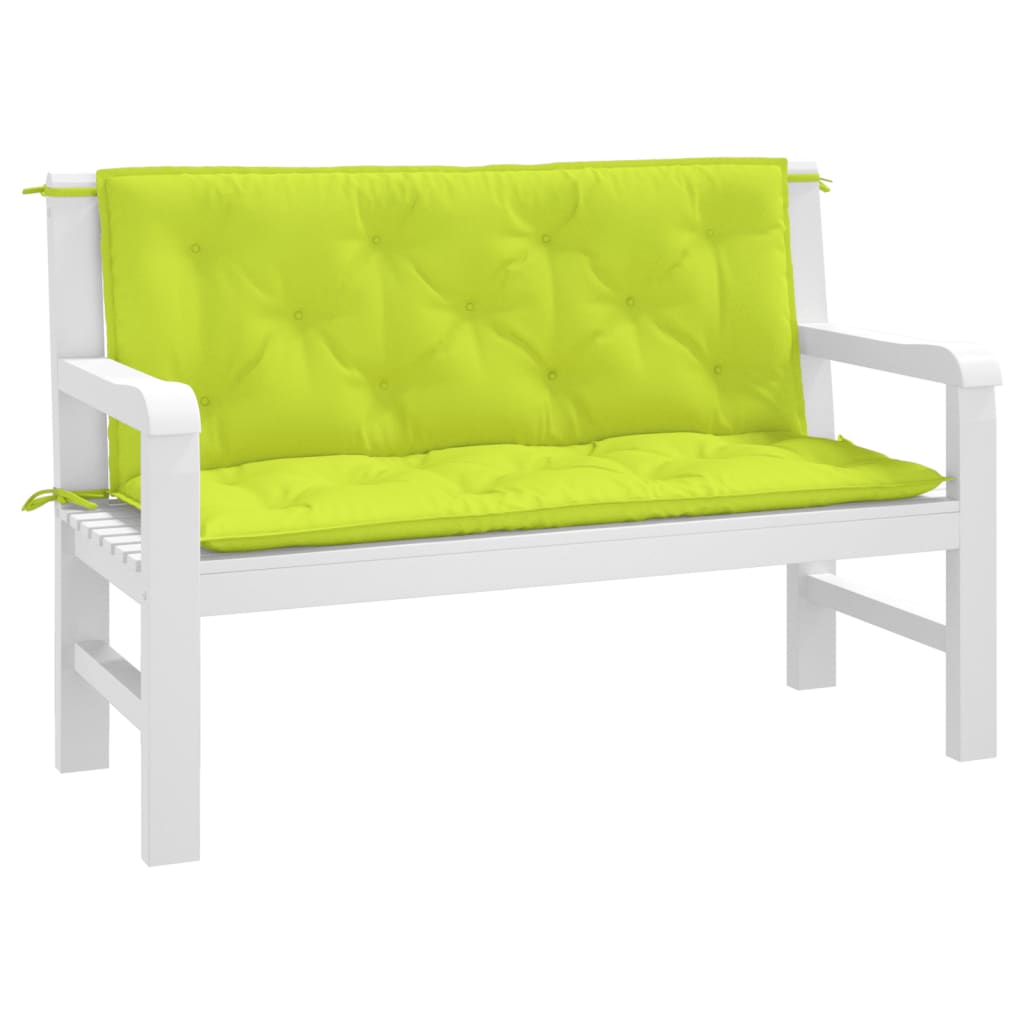 bench cushions, 2 pcs, bright green, Oxford fabric