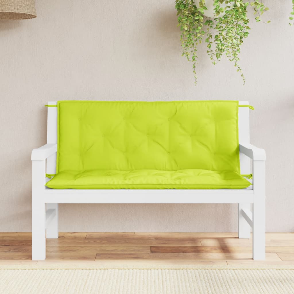 bench cushions, 2 pcs, bright green, Oxford fabric