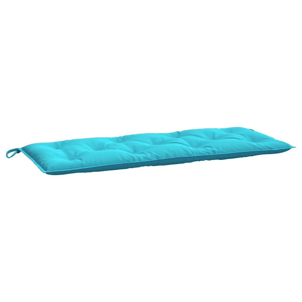 Bench cushions, 2 pcs., turquoise, 120x50x7cm, fabric