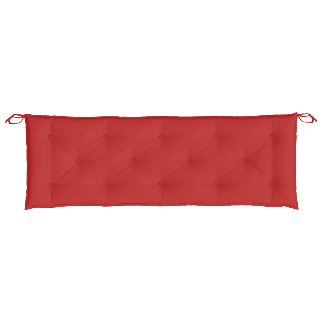 bench cushions, 2 pcs., red, oxford fabric