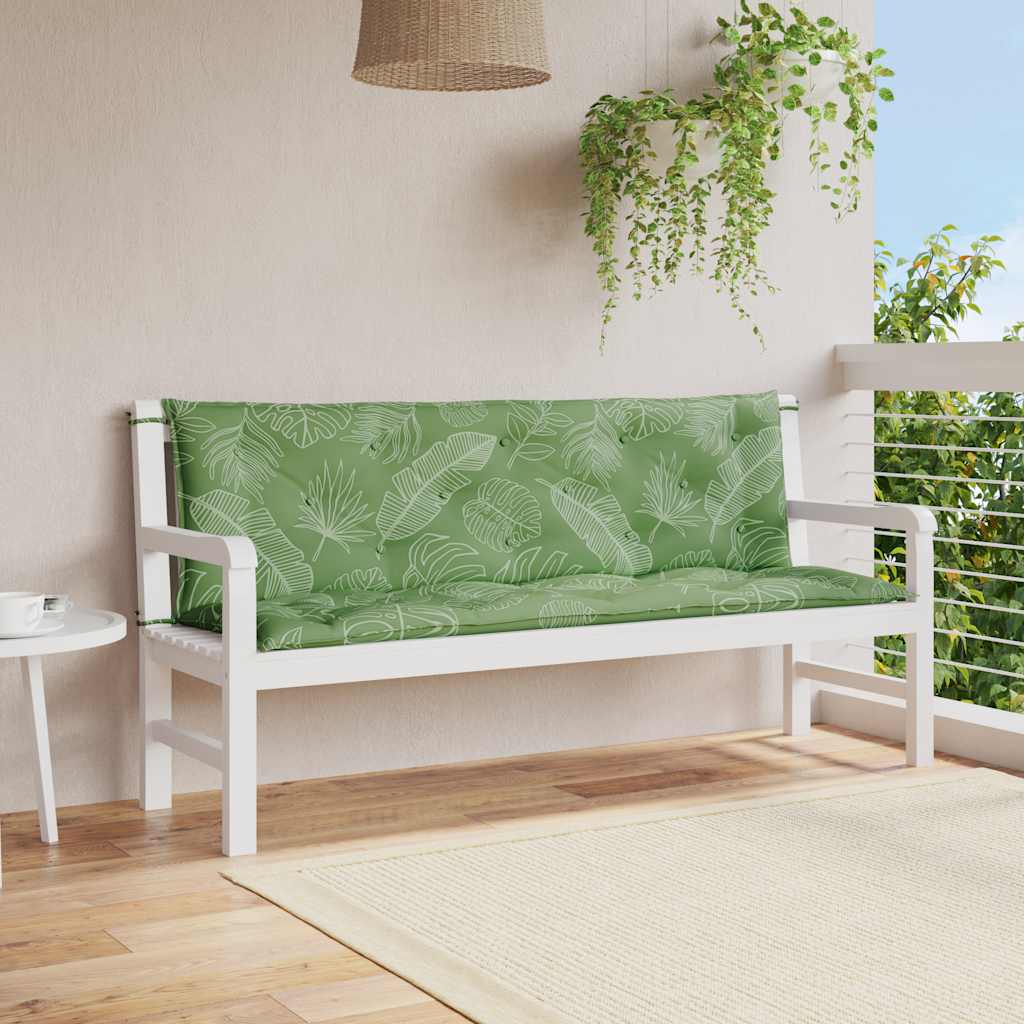 Suoliuko pagalvėlės, 2vnt., 150x50x7cm, audinys, su lapais