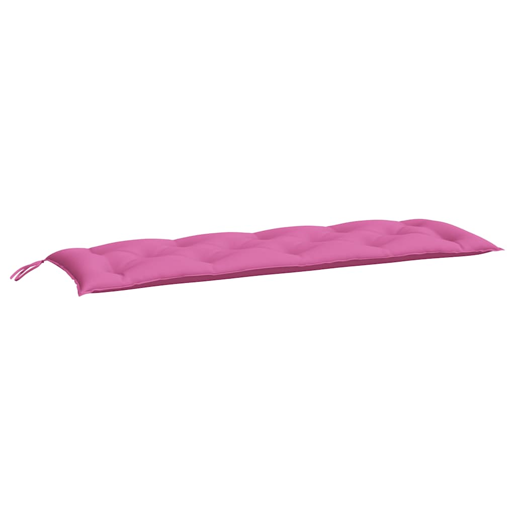 Bench cushions, 2 pcs, pink, 150x50x7cm, fabric