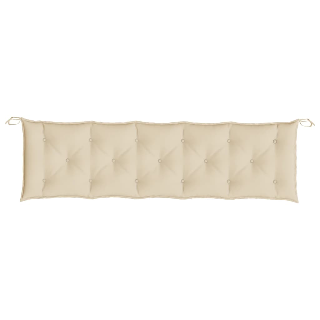 bench cushions, 2 pcs., beige, oxford fabric