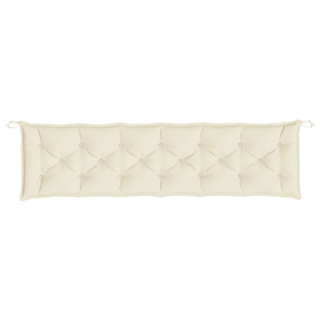 bench cushions, 2 pcs, cream white, Oxford fabric