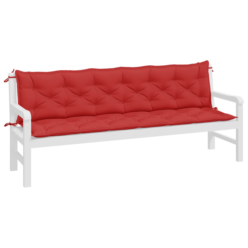 bench cushions, 2 pcs, red, Oxford fabric