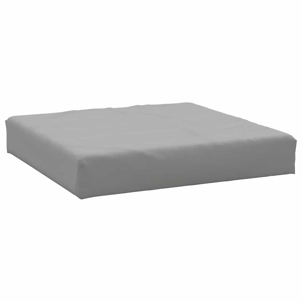 Pallet cushions, 2 pcs, grey, oxford fabric
