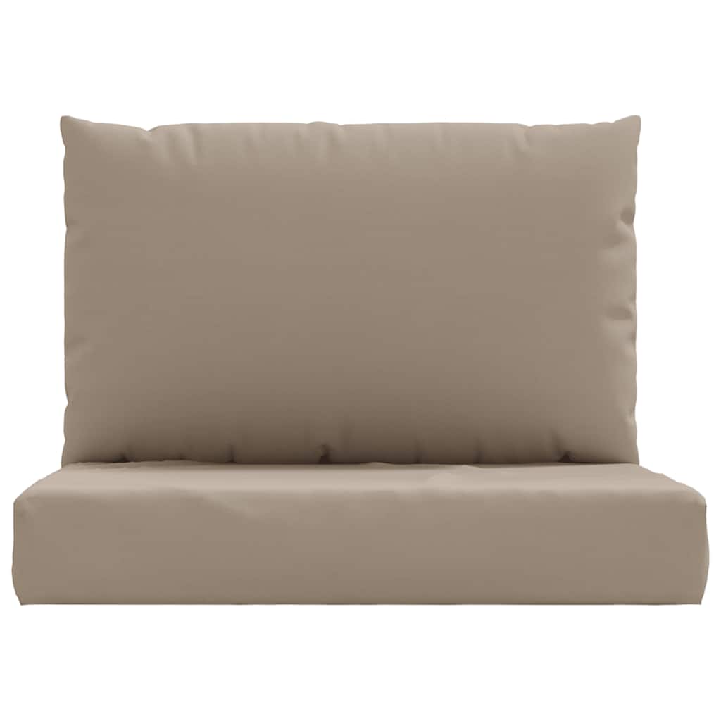 Pallet cushions, 2 pcs, taupe, Oxford fabric