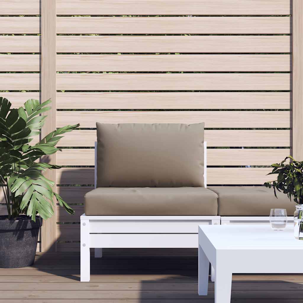Pallet cushions, 2 pcs, taupe, Oxford fabric