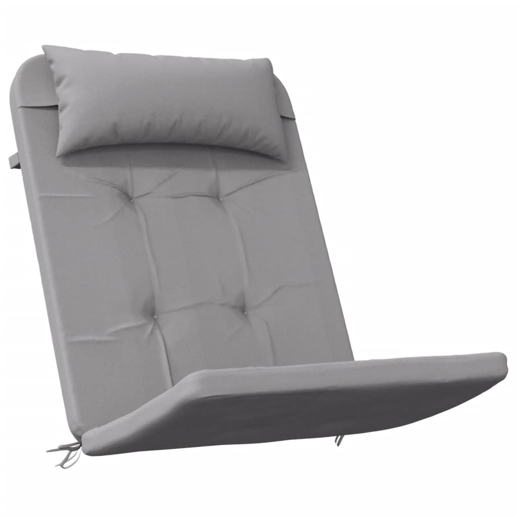 Adirondack Chair Cushions, 2 pcs, Grey, Oxford Fabric