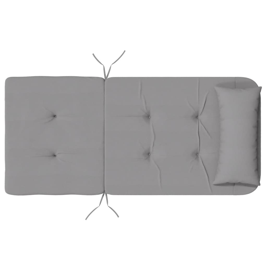Adirondack Chair Cushions, 2 pcs, Grey, Oxford Fabric